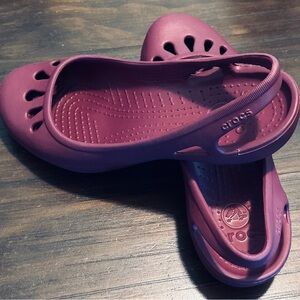 SOLD Crocs Women’s Flats - Kadee Ballet Flats - Plum Purple - Size 6